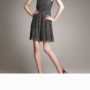 Alice + Olivia Gwendolyn Silk Chiffon One Shoulder Dress Sz 8